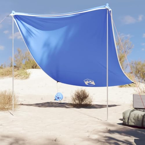 LoogCape Tente d'ombrage de plage avec sacs de sable vert, indice de protection UV 40+, polyester et acier, sac de transport inclus pour camping, plage, extérieur, famille