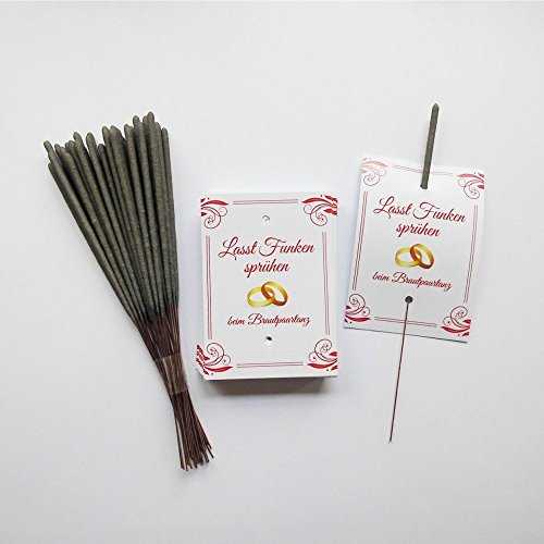 Krause & Sohn Brautpaartanz Set Ringe: 40 Karten und 40 Wunderkerzen Hochzeit Eröffnungstanz