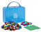 Plus Plus Building Blocks Toy and Storage Case - Includes 600 Pieces and 1 Baseplate - Kids Construction Toys, Creative Learning Resources, STEM Play for Home and Travel - Blue Metal Case Set