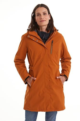 killtec Damen Funktionsparka/Parka mit abzippbarer Kapuze KOW 165 WMN PRK, dark curry, 44, 37726-000