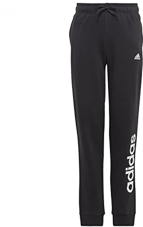 Adidas Mädchen Essentials Linear Logo Pants, Black/White, 9-10 Years