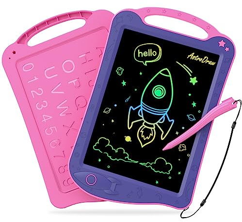 HOMESTEC AstroDraw Kinder Zeichentafeln, LCD Schreibtafel, Kinderspielzeug für 2 3 4 5 6 Jahre alte Jungen Mädchen Geschenke