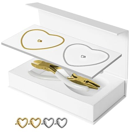 Baoblaze Bracciale Permanente Kit Fai da Te Artigianato Unico Braccialetti per Braccialetti di Regalo per L'anniversario Coppia di Ami, 1 Argento 1 Oro