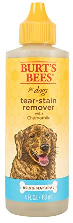 Burt's Bees for Pets Tear Stain Remover for Dogs with Chamomile, 99.9% Natural Origin Formulas, Dog Tear Stain Remover, Dog Eye Cleaner 4 oz