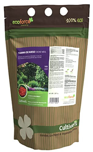 CULTIVERS Farine d'Os de 1 Kg - Engrais pour Plantes Ecologique - Fournit du Phosphore et du Calcium aux Cultures - Engrais 100% Naturel
