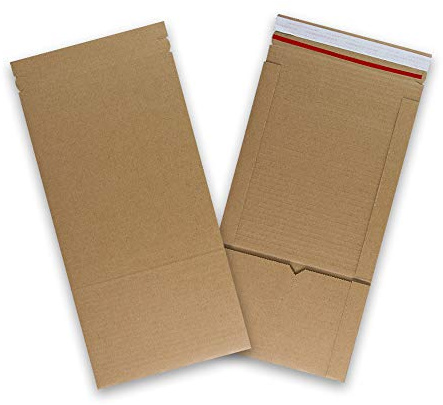 AKAR Book Wrap Box Mailer - Packaging Postal Boxes For DVDs Books A5 Size (217x155 mm). (Pack of 50)