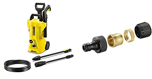 Kärcher Hochdruckreiniger K 2 Power Control: Clevere App-Unterstützung - die praktische Lösung für alltägliche Verschmutzungen & 2.645-010.0 Hahnanschluss (geeignet für Innenarmaturen)