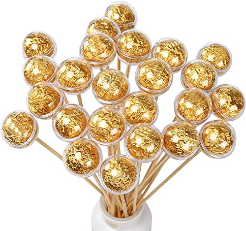 FOMIYES 20PCS Clear Chocolate Ball Holder Cups for Flower Bouquet, Valentine's Day Decorations, Acrylic Candy Box for Ferrero Rocher Truffle Lollipop, Wedding Party DIY Crafts Packaging Supplies