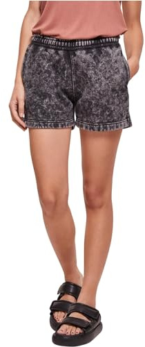 Urban Classics Damen Shorts Ladies Towel Washed Sweat Shorts Black XXL