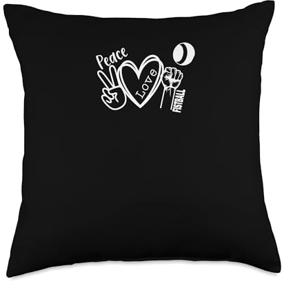 Peace Love Fistball - Faustball Throw Pillow