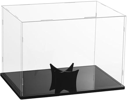 Gralara Football Display Case Dustproof Rugby Holder for Home Countertop Collectors