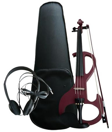 Elektrische Violine, Saiteninstrumente Und Violinbogen, Geige Und Kopfhörer