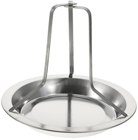 LIGIGWASH 1pieza Plato Inoxidable Para Pollo Parrilla Portátil Antiadherente Para Camping y Barbacoas Para Actividades De Picnic y Cocina Multifuncional
