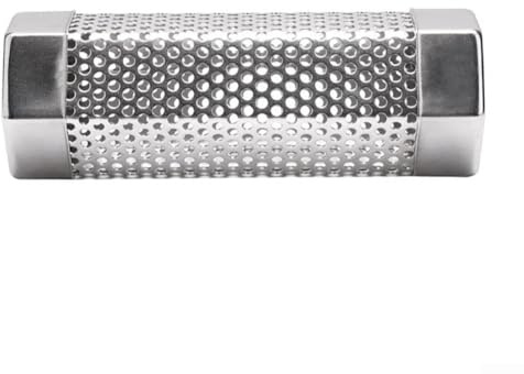 Tubo di fumo per barbecue da 15,2 cm, per affumicatori e griglie, struttura in acciaio inossidabile con forma esagonale per evitare il rotolamento, adatto per più tipi di griglia (2)