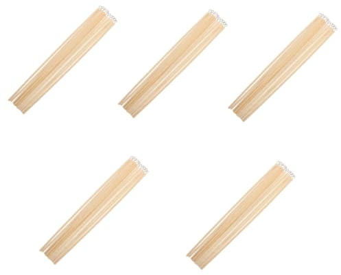 WEKADRIN Mangos De Linterna De Madera para Festival Palos De Linterna para Manualidades Y Bricolaje Accesorios Portátiles para Sostener Diseño Práctico Y Cómodo 10 Piezas X 5