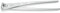Knipex High Leverage Concreters' Nipper high lever transmission bright zinc plated 300 mm (self-service card/blister) 99 14 300 SB