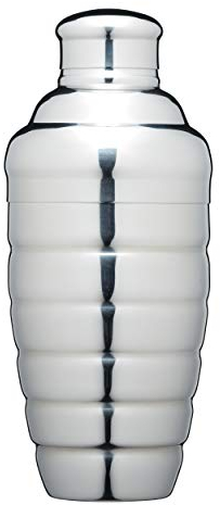 BarCraft Shaker per Cocktail in Acciaio Inox, Include Colino e Coperchio, 500 ml