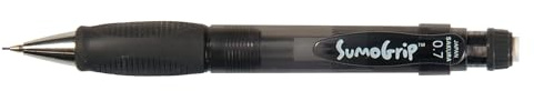 SAKURA Sumo Grip Druckbleistift - 0,7 mm Schwarz - Trendiges Design mit stabilem Clip und Gummigriff für komfortables Schreiben