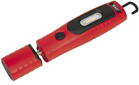 Sealey Led3602R Rechargeable 360? Inspection Lamp 7 SMD + 3W Led Red Lithium-Ion
