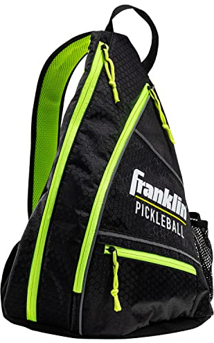 Franklin Sports Pickleball Bags - Pickleball Sling Bag Backpack for Gear + Equipment - Pickleball Bag for Men + Women - Holds Paddles, Pickleballs + Accessories - Official US Open Pickleball Bag