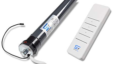 SCHARTEC Motor de persianas inalámbrico incl. control remoto de persianas - motor tubular, interruptor inalámbrico de persianas - control de persianas de 40 y 60 mm de eje, accionamiento de persianas
