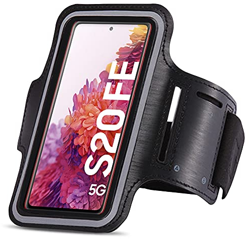Sportarmband kompatibel für Samsung Galaxy S20 FE Jogging Handy Tasche Hülle Schutzhülle Fitnesstasche Lauf Case