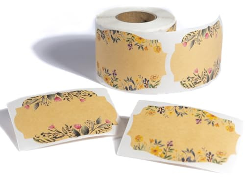 (250pc/Roll) 2 Label Stickers for Jars and Lids | Pantry, Mason Jar, Canning, Spice, Bottle Labels (Garden 2x3)