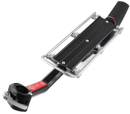 Tomvorks Alloy Fahrrad-Heckträger, Sattelstützenmontage, Schnelle Demontage, Fahrrad-Gepäckträger für Einfache Installation, Radfahren Im Freien