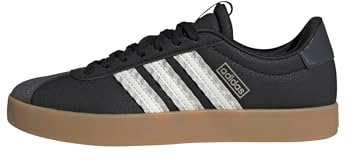 adidas Women's Vl Court 3.0, Black/White/Cyber Metallic, 6