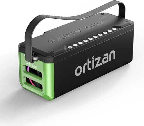 Ortizan Altoparlante Bluetooth M10 Party Box Bluetooth Boombox, 100 W Muiskbox con IPX7 impermeabile, LED Lights, Pro EQ, DSP, Power Bank, TF Card, AUX