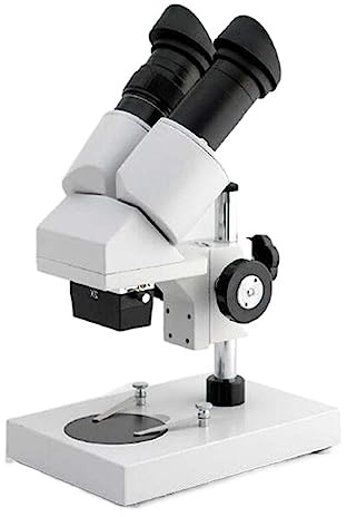 20X Ultrakompakt Stereomikroskop Med Fast Lins Omvänt Vinklat Huvud, Metallpelarstativ
