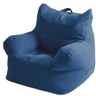 JHSDHYD Copertura Per Poltrona A Sacco Fodera for pouf senza imbottitura all'interno(Dark blue)