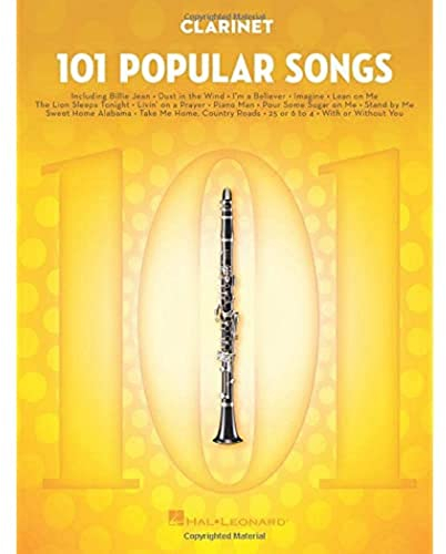 101 Popular Songs - Clarinet (Instrumental Folio): Noten, Sammelband für Klarinette (CLARINETTE)