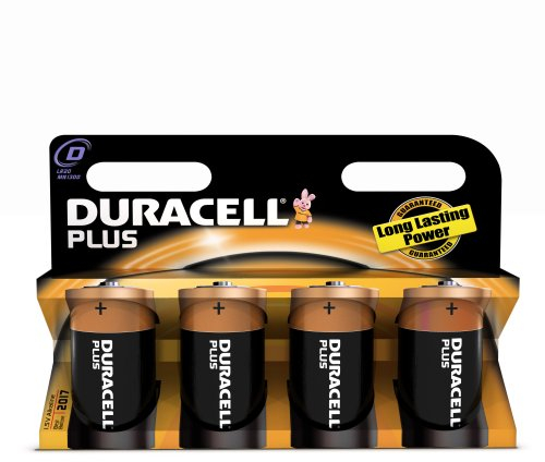 Duracell Batterie Plus Mono D (LR20) 1,5V im 4er Pack