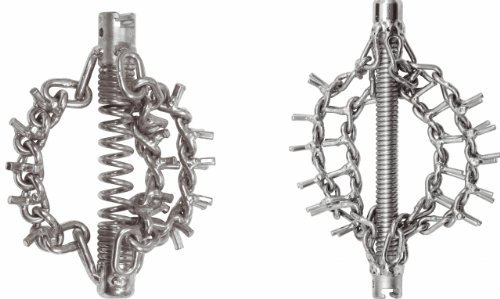 KS Tools 900.2186 Raschiatore a Catena con Catene ad Arpione, 2 Catene, Spirali 16 mm