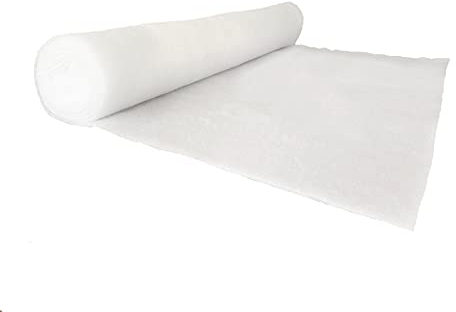 pemmiproducts Volumenvlies, 80g/m², 1,5 m x 2,5 m, ca. 8 mm dick,100% Polyester, Patchworkvlies, Polstervlies, Vliesstoff, Polsterwatte, Watte