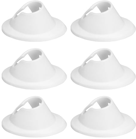 Lurrose Nail Holder Soft Rubber 6PCS Silicone Nail Polish Bottle Holder Silicone Manicure Tool for Salon Home DIY White