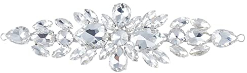 FINGERINSPIRE Applique con strass per cintura per abiti da sposa in cristallo lucido patch da sposa con strass decorazione per abiti, abiti, copricapo, scarpe, borse o altri oggetti