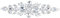 FINGERINSPIRE, Applique con strass per cintura e fascia dell'abito da sposa, con cristalli, decorazioni per abiti, gonne, copricapi, scarpe, borse, o altri oggetti