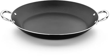 Monix Resistent Plus | 42 cm Paella-Pfanne aus Aluminium mit Antihaftbeschichtung, geeignet für alle Herdarten, auch Induktion