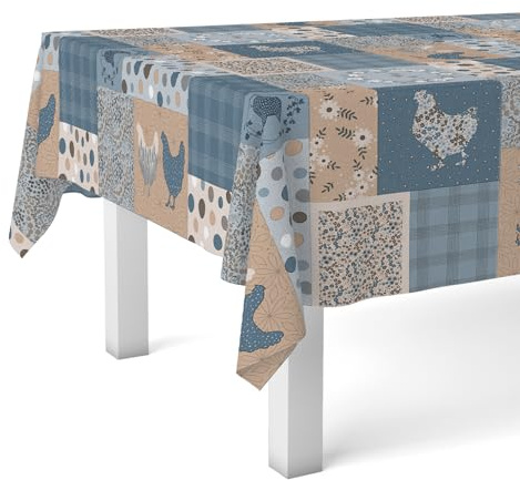 Martina Home Mantel Hule Patch Azul 220X140 CM