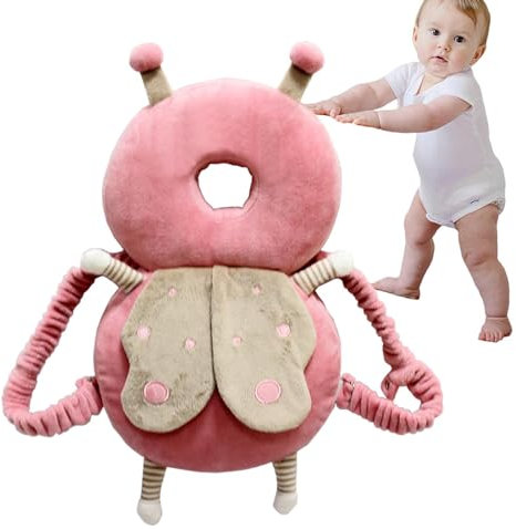 Mihauuke Ryggkudde för babysäkerhet – mjuk tygryggsäck, säkerhetsstoppning, och ryggskydd, ryggsäkerhetskudde för spädbarn, krypa, promenader, löpning