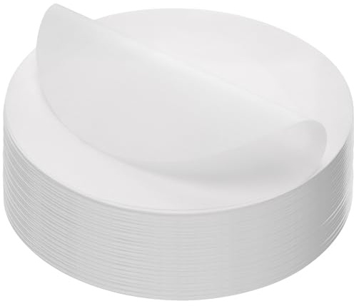 ZEONHAK 800 círculos redondos de pergamino de 7 pulgadas, papel de hornear blanco de 18 cm para cocinar