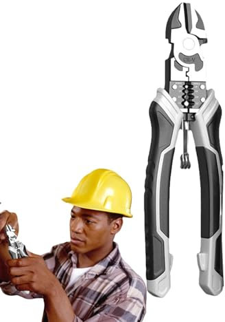 -Zange, Abisolierzange | Multifunktionaler Drahtschneider | Multifunktionales Drahtcrimpwerkzeug, Drahtschneider, professionelle Elektrikerzange, Kabelabisolierwerkzeug zum Schneiden