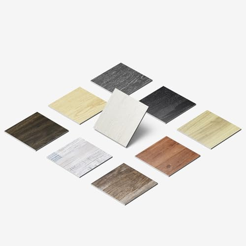 ATOPOSE Peel and Stick Vinyl Flooring Plank,1 Piece Sample,4x6 Self Adhesive Flooring For DIY Installation(White Wash Maple Sample)