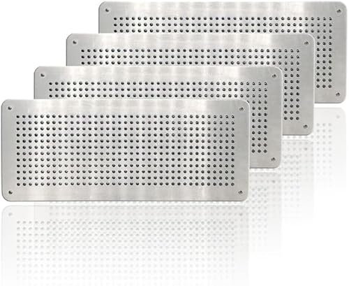 Pest Proof Air Brick Cover – Rodent Prevention Vent Guard – Durable Aluminium Alloy Cover to Block Rats & Mice – Indoor & Outdoor Protection (Pack of 4, 100 X 250mm)