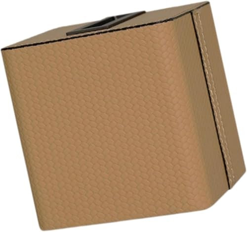 Gcljlmy Scatola per fazzoletti da scrivania, portatovaglioli, fatta a mano, dispenser per fazzoletti cosmetici, portatovaglioli per soggiorno, ristorante, bar, tavolo da pranzo (quadrato, marrone)