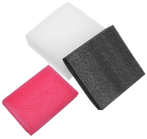 AKOOSY Kit de 3 Cojines de Espuma para Fieltrado Aguja, Almohadillas Flexibles para Manualidades Diy, Protege Manos y Mantiene la Forma en Proyectos de Fieltro