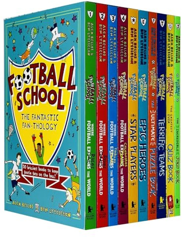 Football School The Fantastic Fan-Thology 10 Books Collection Box Set By Alex Bellos & Ben Lyttleton(Where Football Rules the World,Saves the World,Tackles the World,Celebrates, Star Players & More)