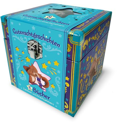 TRÖTSCH - Meine kleine Geschichtenbox Gutenachtgeschichten | 8 kleine Bücher in einer Pappbox : Vorlesebücher für Kinder ab 3 Jahren: ... Geschichtenbuch Einschlafbegleitung